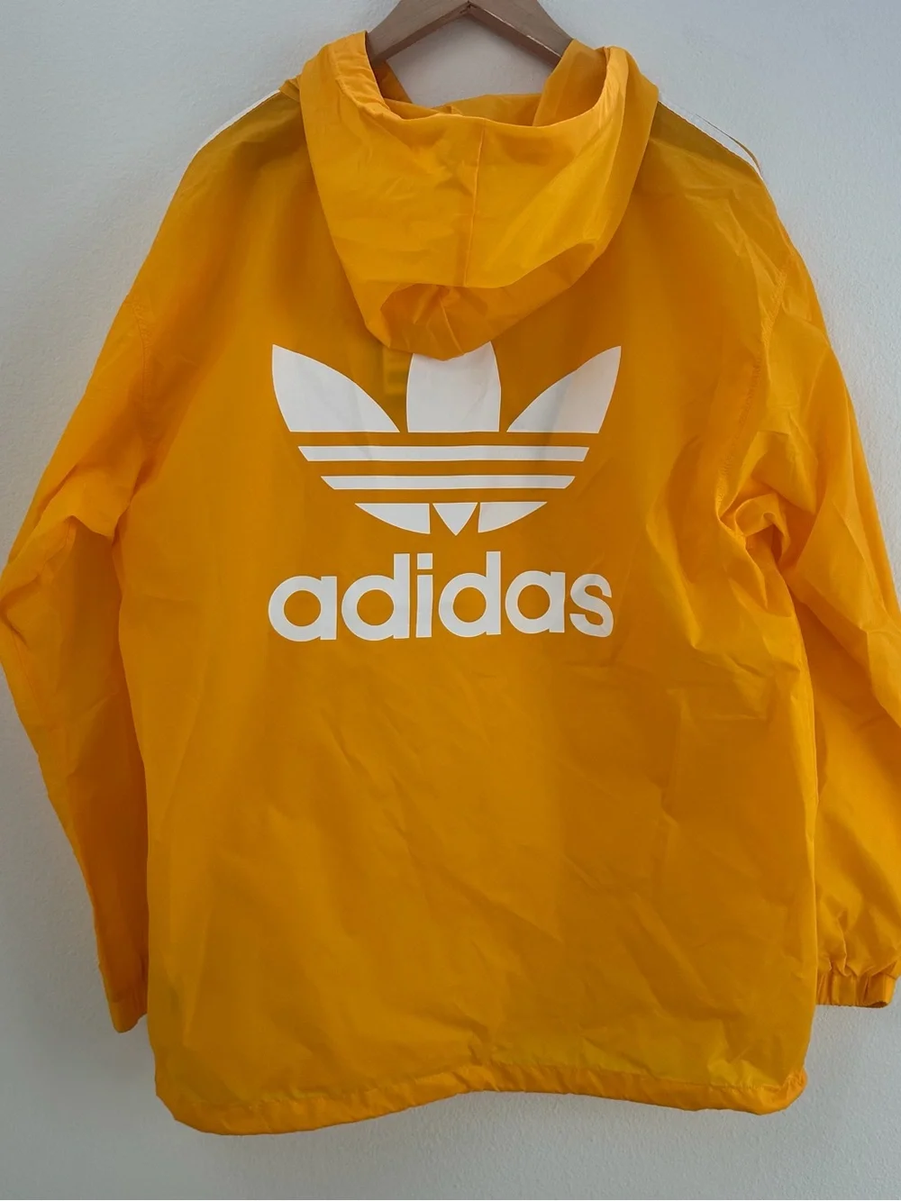 Yellow Adidas Originals Poncho Windbreaker Urban outfitters